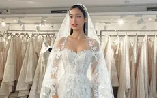 Hoa hậu Đỗ Mỹ Linh thử váy cưới