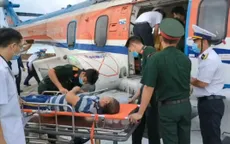 Dùng trực thăng cấp cứu ngư dân từ đảo Nam Yết