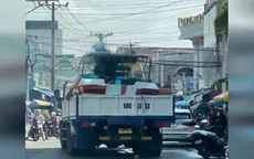 Xe tải làm đứt đường dây điện ở Phú Quốc