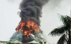 Cháy lớn tại nhà thờ Trung tâm Hồi giáo Jakarta, Indonesia