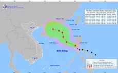 Bão NALGAE đang giật cấp 12 phía Tây Nam đảo Lu-Dông