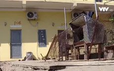 Thi công kè hồ gây lún nứt nhà dân