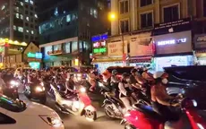 Khu vực cầu Thủ Thiêm 2 kẹt xe kéo dài do phân luồng bất hợp lý