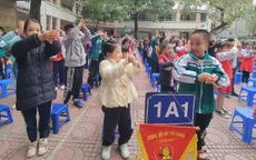 700 học sinh tiểu học Hà Nội hào hứng tham gia "Ngày hội rửa tay"