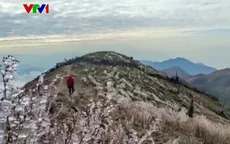 Xuất hiện băng tuyết ở vùng núi cao Yên Bái, Nghệ An