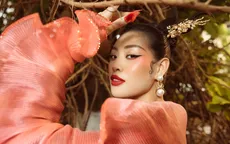 Hoa hậu Khánh Vân khoe sắc với áo dài đầu năm mới