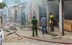 Cháy lớn tại công ty, nhiều tài sản bị thiêu rụi