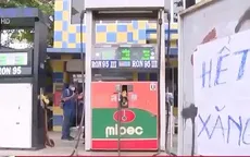 Một số cây xăng tại TP Hồ Chí Minh treo biển hết xăng