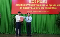 Ủy ban Kiểm tra Trung ương có đơn vị mới phụ trách 12 địa phương và Đảng ủy Quân khu 9