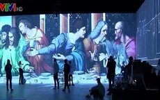 Trình diễn ánh sáng tác phẩm của Leonardo da Vinci