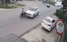 Nguy hiểm từ ô tô lấn làn gây tai nạn