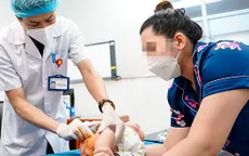 Xử trí kịp thời khối u máu lớn viêm loét và hoại tử nặng cho bé trai 5 tháng tuổi