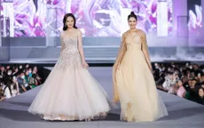 Hồng Diễm - Thu Quỳnh sánh bước catwalk, nhan sắc "bất phân thắng bại"