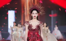 Hoa hậu Lương Thùy Linh bước xuống từ xe ngựa hút mọi ánh nhìn