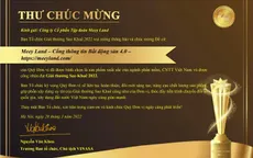 Meey Land nhận giải thưởng Sao Khuê 2022