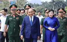 Chủ tịch nước Nguyễn Xuân Phúc thăm và làm việc tại Bộ Tư lệnh Quân khu 1