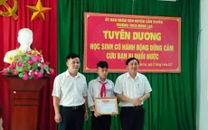 Hà Tĩnh: Tuyên dương học sinh lớp 8 dũng cảm cứu 2 bạn nhỏ khỏi đuối nước