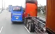 Thót tim nhìn xe bus chạy tốc độ cao, lấn làn, vượt ẩu