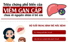 [Infographic] Triệu chứng phổ biến của bệnh viêm gan cấp chưa rõ nguyên nhân ở trẻ em