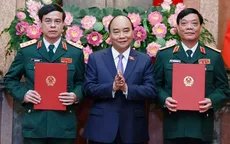 Chủ tịch nước trao Quyết định thăng quân hàm cấp tướng