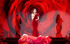 MC Lê Hà Phương xinh đẹp trong đêm tiệc tri ân tại quê nhà