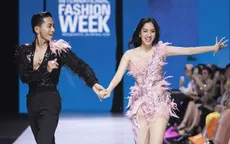 Vợ chồng Khánh Thi - Phan Hiển catwalk với điệu nhảy bốc lửa