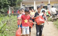 Mang Tết thiếu nhi sớm đến với trẻ em nghèo biên giới Lai Châu