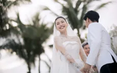 Ngô Thanh Vân chia sẻ ảnh cưới siêu đẹp trong "ngày về chung đôi" với Huy Trần