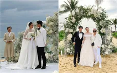 Ngô Thanh Vân cảm ơn chồng, chú rể xúc động bật khóc trong hôn lễ