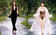 Xuân Lan - Thanh Hằng "đọ" catwalk trong show NTK Hà Linh Thư