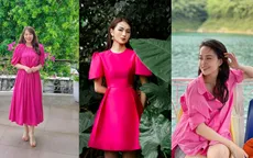 Loạt trang phục hồng cánh sen dễ đụng hàng của các MC,BTV
