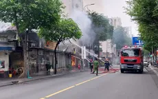 Cháy lớn tại cửa hàng bán tranh ở trung tâm TP Hồ Chí Minh