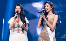 Hoàng Thùy tái hiện sân khấu Miss Universe 2019 tại "Trời sinh một cặp"