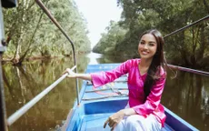 Á hậu Thủy Tiên diện áo bà ba quảng bá du lịch Đồng Tháp