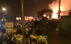 Cháy kho hóa chất tại TP Hồ Chí Minh