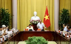 Chủ tịch nước Nguyễn Xuân Phúc chủ trì làm việc về Đề án xây dựng Nhà nước pháp quyền