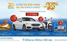 Eurowindow ưu đãi giảm 15%, tặng quà giá trị tổng 2,5 tỷ đồng