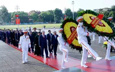 Lãnh đạo Đảng, Nhà nước dâng hương tưởng niệm các Anh hùng liệt sĩ và vào Lăng viếng Chủ tịch Hồ Chí Minh