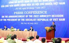 Công bố quyết định đặc xá của Chủ tịch nước năm 2022