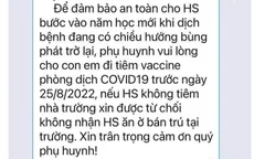 Thực hư thông tin học sinh Đà Nẵng không tiêm vaccine COVID-19 thì không được học bán trú