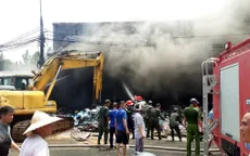 Cháy kho hàng gia dụng gây thiệt hại lớn tại Tuyên Quang