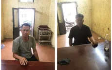 Tạm giữ 2 người đàn ông lăng mạ, dùng dao đe dọa công an ở Bắc Giang