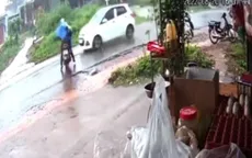 Tai nạn nghiêm trọng từ… áo mưa