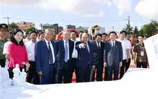 Chủ tịch nước dự lễ khởi công Khu lưu niệm đồng bào, chiến sĩ miền Nam tập kết ra Bắc