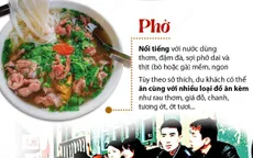 [Infographics] Phở lọt top 50 món ăn đường phố ngon nhất châu Á