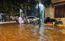 TP. Lào Cai ngập sâu do mưa lớn