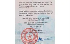 Bộ Công an in thông tin “Nơi sinh” vào mục bị chú của hộ chiếu mới từ 15/9