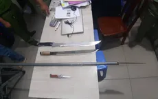 Ngăn chặn 2 nhóm thanh thiếu niên mang hung khí đi giải quyết mâu thuẫn