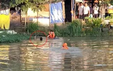 Nghi ngáo đá, thanh niên vác dao la hét rồi nhảy xuống kênh