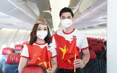 Rực rỡ cờ đỏ sao vàng trên những chuyến bay Vietjet ngày Quốc khánh 2/9